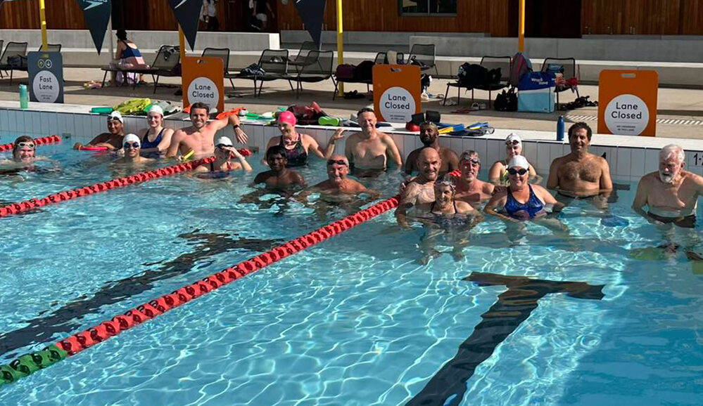 PMSC swim training group at Parramatta Aquatic Centre